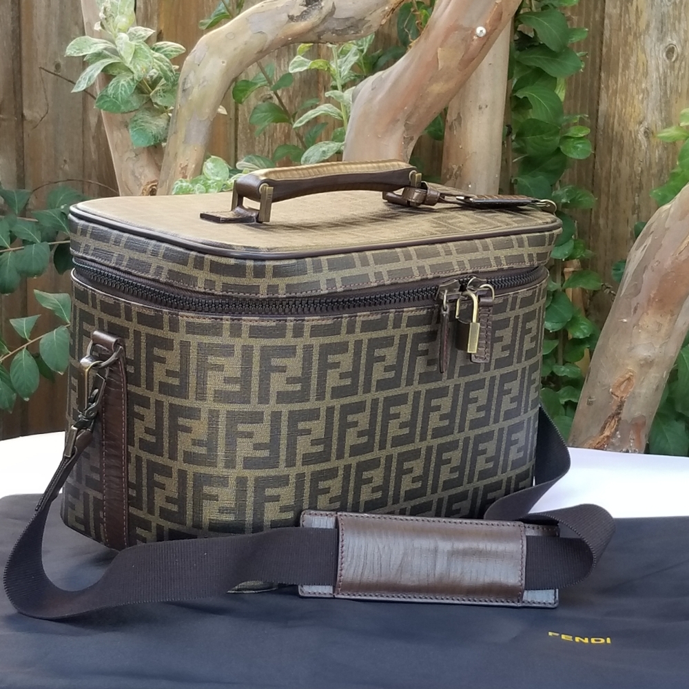 Rare Fendi Cosmetic Train case  vanity bag